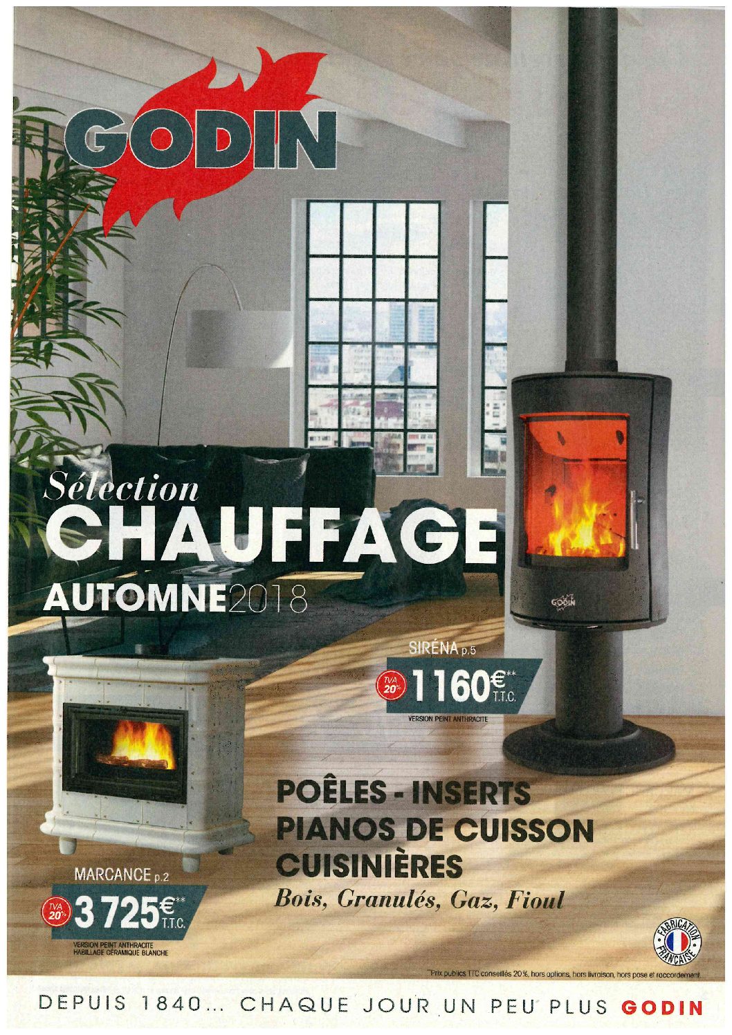 Bergé Poêle & cheminées - Promo automne GODIN 2018